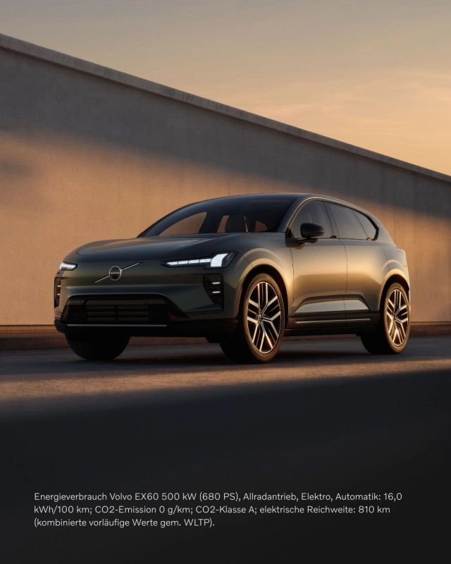 𝐉𝐞𝐭𝐳𝐭 𝐛𝐞𝐢 𝐮𝐧𝐬 𝐛𝐞𝐬𝐭𝐞𝐥𝐥𝐛𝐚𝐫: 𝐃𝐞𝐫 𝐧𝐞𝐮𝐞 𝐕𝐨𝐥𝐯𝐨 𝐄𝐗𝟔𝟎🔥

Er ist da. Und bereit für deine Zukunft.
🔋 100% elektrisch
⚡ Dynamische Performance
🛡️ Intelligente Assistenzsysteme
✨ Premium-Interior mit Wow-Effekt

Leise im Antrieb. Stark im Auftritt.
Bist du bereit?

#volvocars  #VolvoEX60 #JetztBestellbar #VolvoMoment #ElectricSUV #NextLevel #bietigheimbissingen